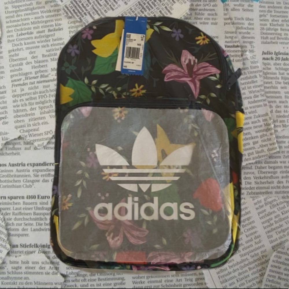Adidas Floral Print Classic Backpack